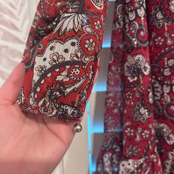 NWOT LOFT Boho Shimmer Mini Dress Size XS Petite - Picture 4 of 8